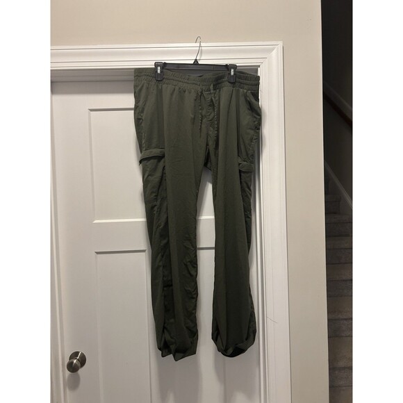 Motherhood Maternity Green Utility Cargo Lightweight Drawstring Pants Size XL - Picture 1 of 9